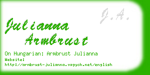 julianna armbrust business card